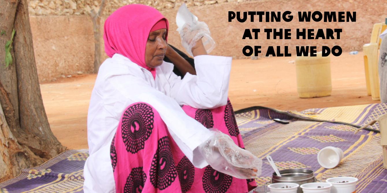 Habiba Hudhow packaging nyirinyiri (camel) meat in Wajir. Photo Credit: Benson Guantai Habiba Hudhow packaging nyirinyiri (camel) meat in Wajir. Photo Credit: Benson Guantai